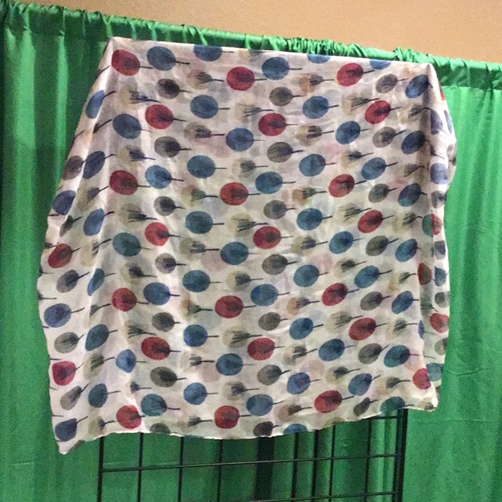 Blue and Red tree Scarf for Casual Wear